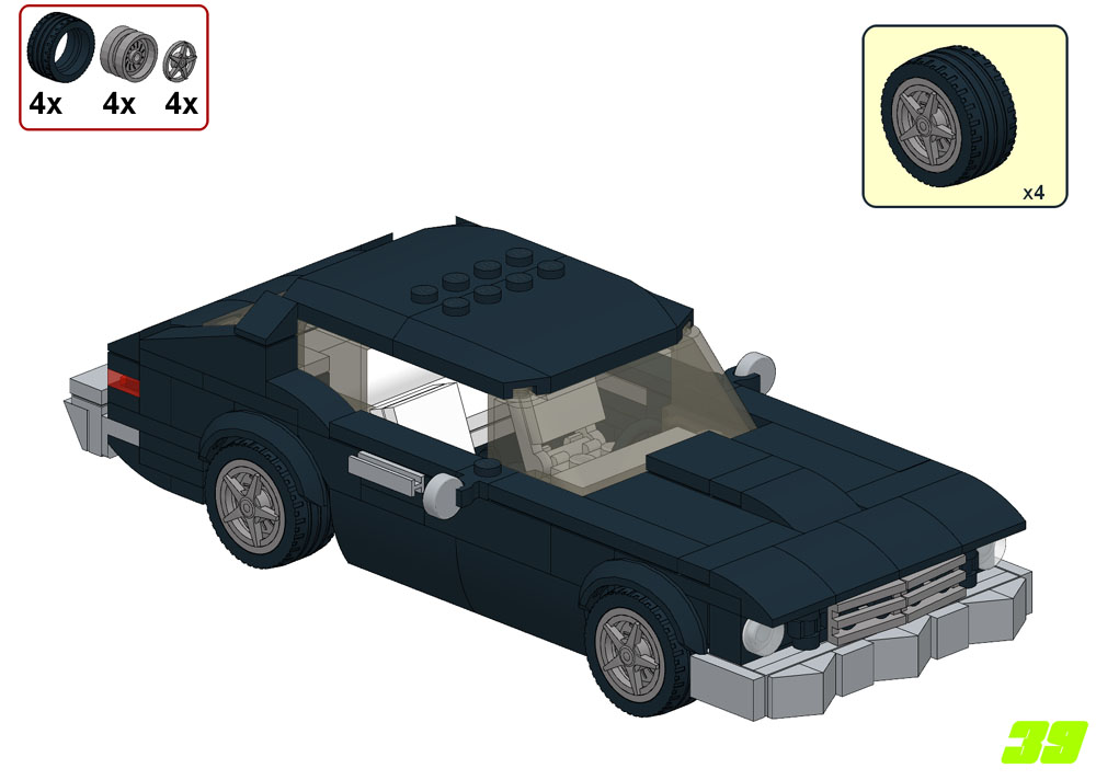 Chevy Nova 1974 Lego Moc Instructions