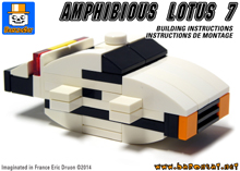 Lego Bricks Custom Model Famous Movies Lotus Esprit
