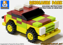 Lego Bricks Custom Model Famous Movies Micro Vehicle Jurassic Park