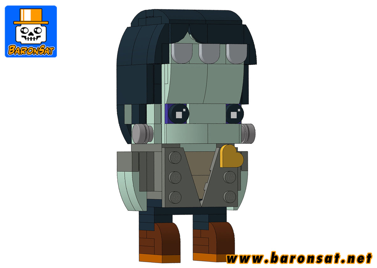 Frankenstein's monster Brickheadz Lego building instructions sample