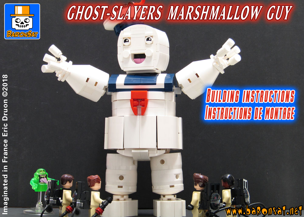 building instructions for Ghostbusters HQ Lego custom model