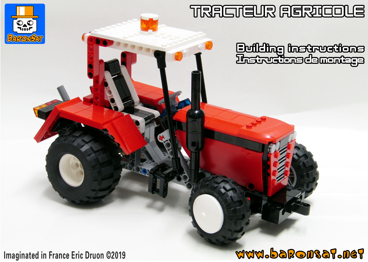 Lego moc Technic Farm Tractor Building Instructions