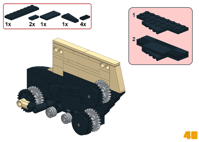 lego building instructions Land Raider custom model moc sample