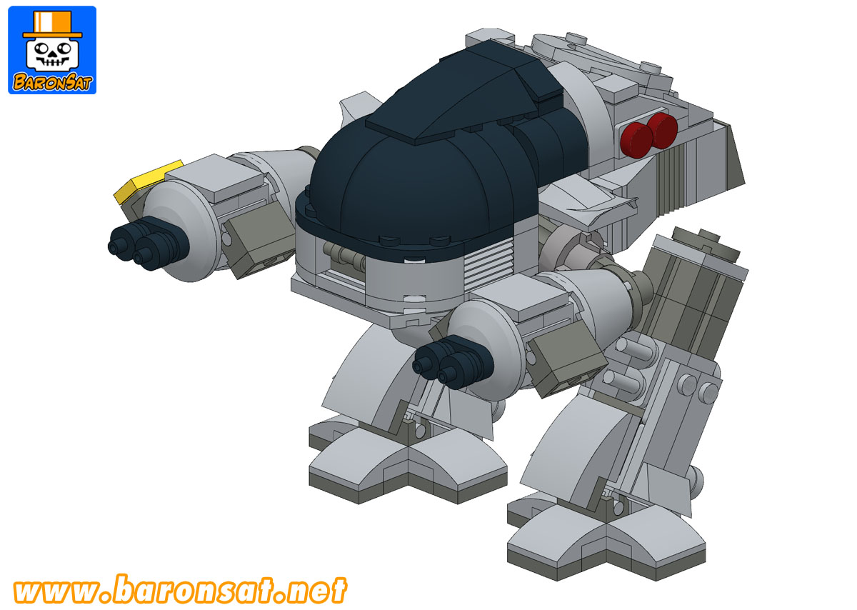 Lego moc ED-209 building instructions sample