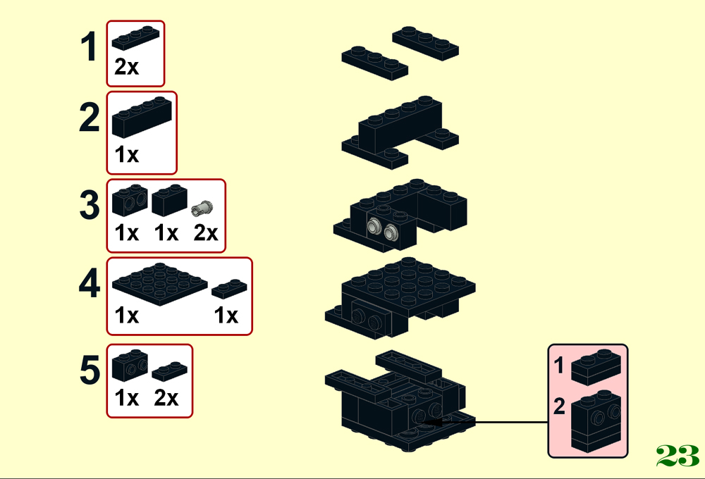 lego building instructions Old Tramway custom moc sample