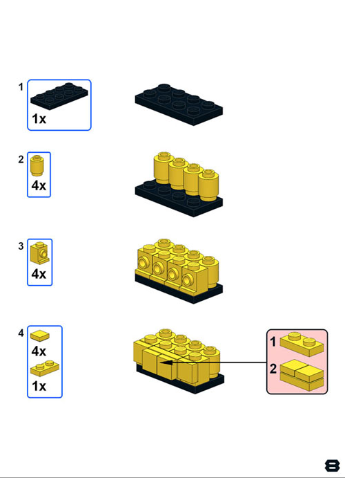 Lego moc Free Building Instructions for Moodscale Batman Figure Page 8