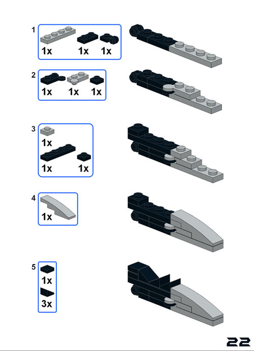 Lego moc Free Building Instructions for Moodscale Batman Figure Page 22
