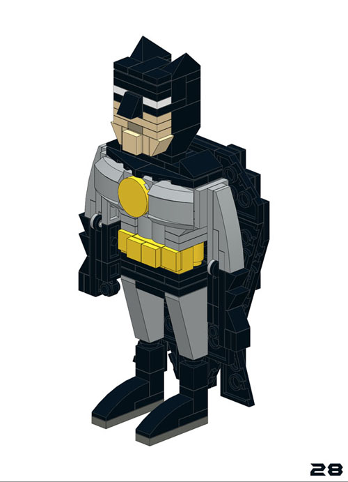 Lego moc Free Building Instructions for Moodscale Batman Figure Page 28