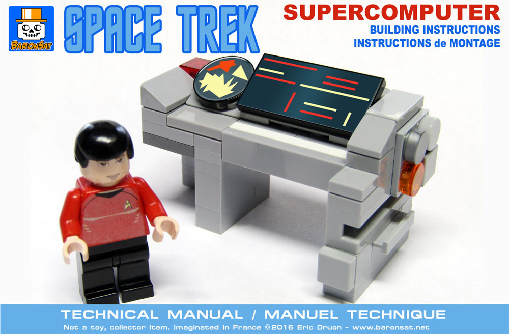 lego supercomputer star trek tos custom model instructions