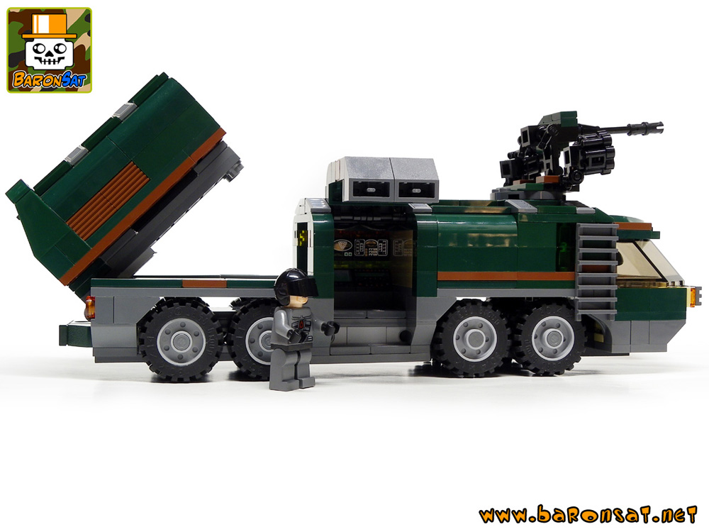 Lego Bricks Custom Model Transport & Missiles Launcher Open