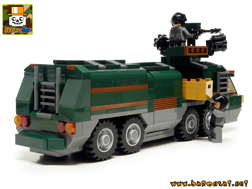 Lego Bricks Custom Model Transport & Missiles Launcher back