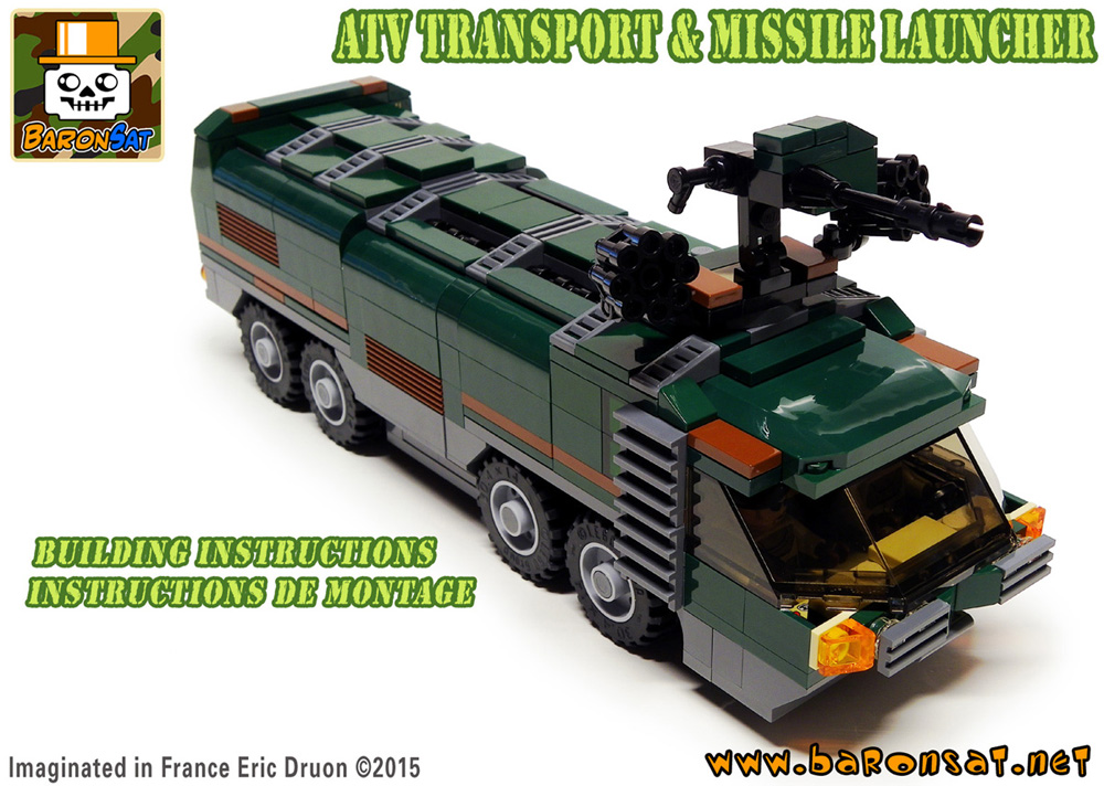 Lego Bricks Custom Model Transport & Missiles Launcher