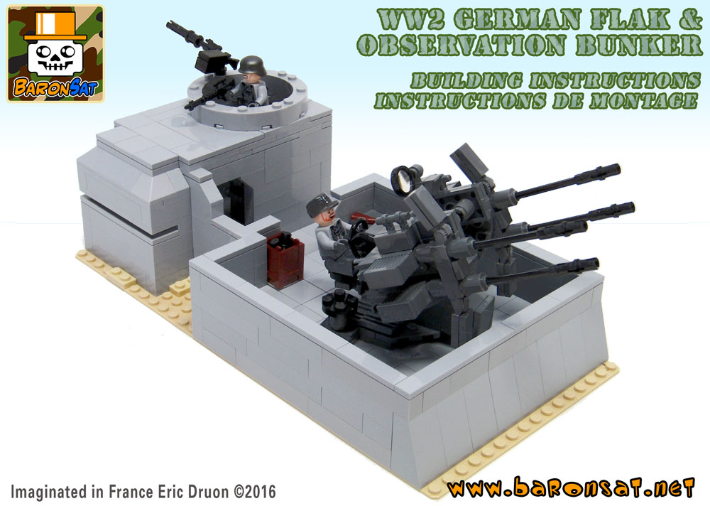 Lego Moc German Flak Bunker Building Instructions Custom