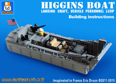 Lego-moc-instructions-WW2-Landing-Craft-Higgins-Boat