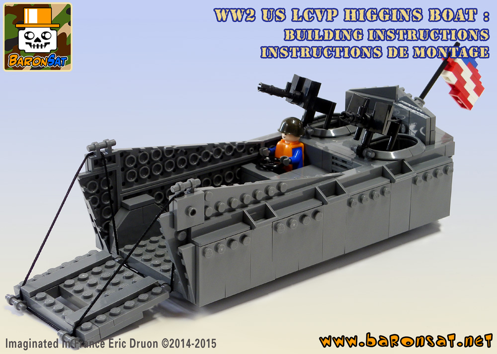 Lego moc US Higgins Boat Building instructions