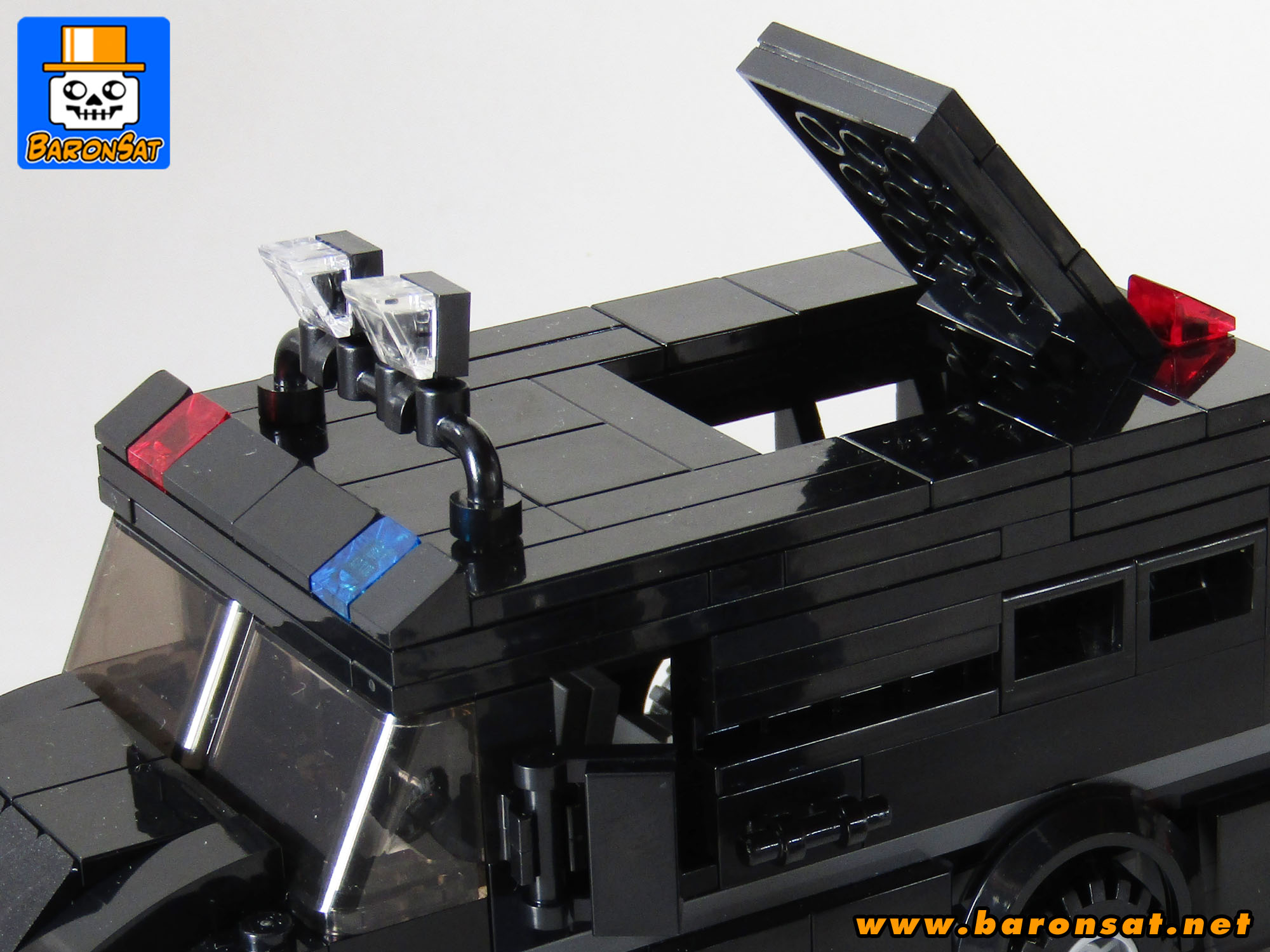 Swat Lego moc Truck Top Open