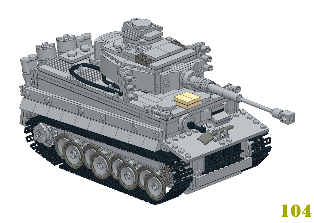 Lego moc building instructions Tiger Tank