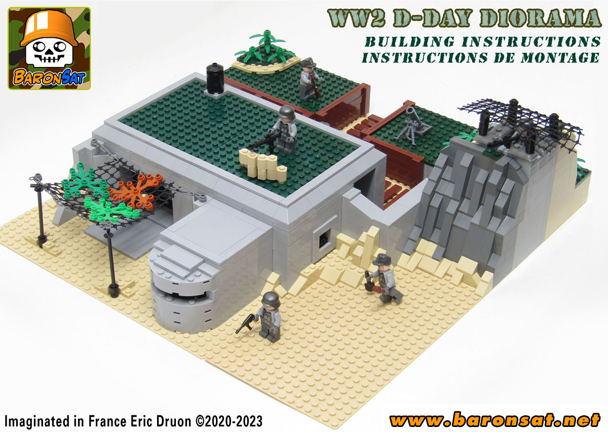 D-Day Diorama lego moc building instructions lego moc