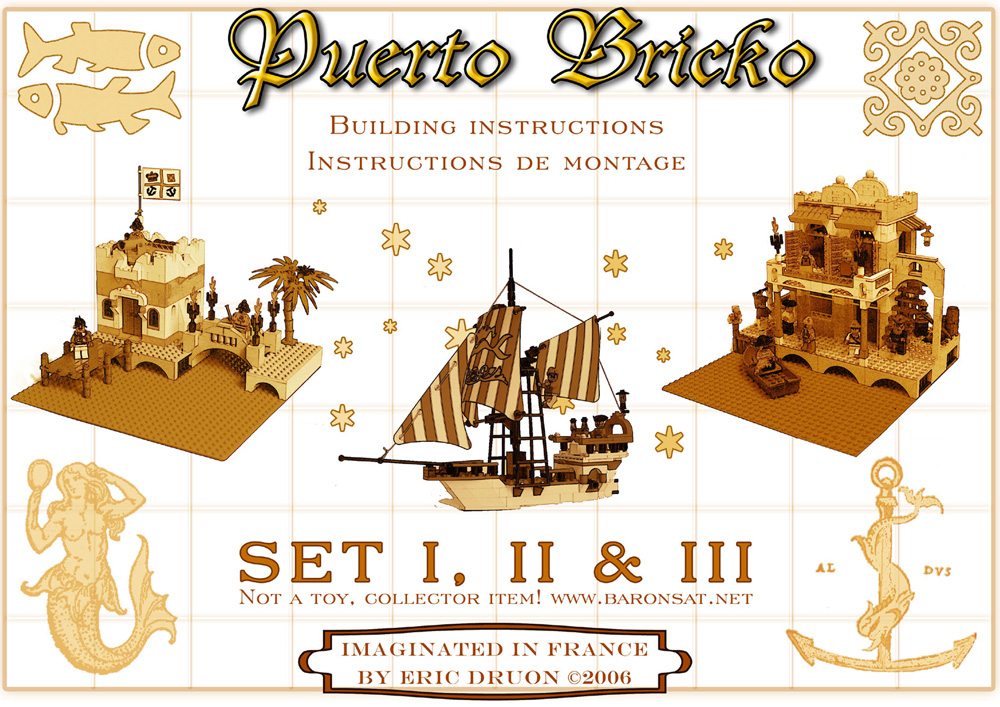 Lego moc Pirates building instructions Puerto brico harbor and Village