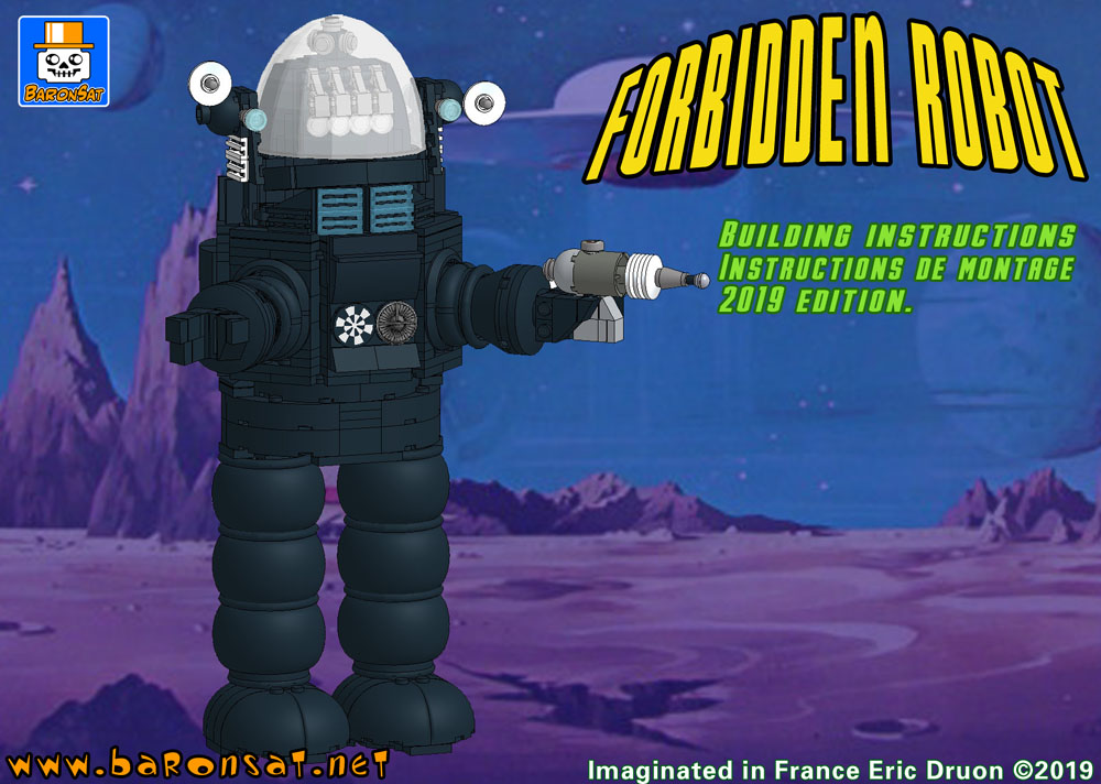 Lego moc Forbidden Planet Robby the Robot large Model building instructions