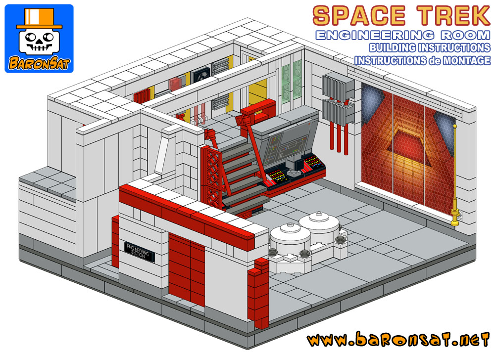 lego star trek engineering room custom instructions