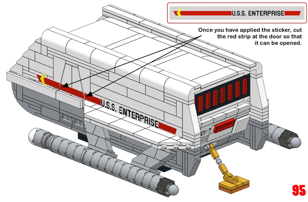 Emergency Manual Monitor Engineering Room Part 2 sample TOS Emergency Manual Monitor Engineering Room Part 2 Lego moc model building instructions