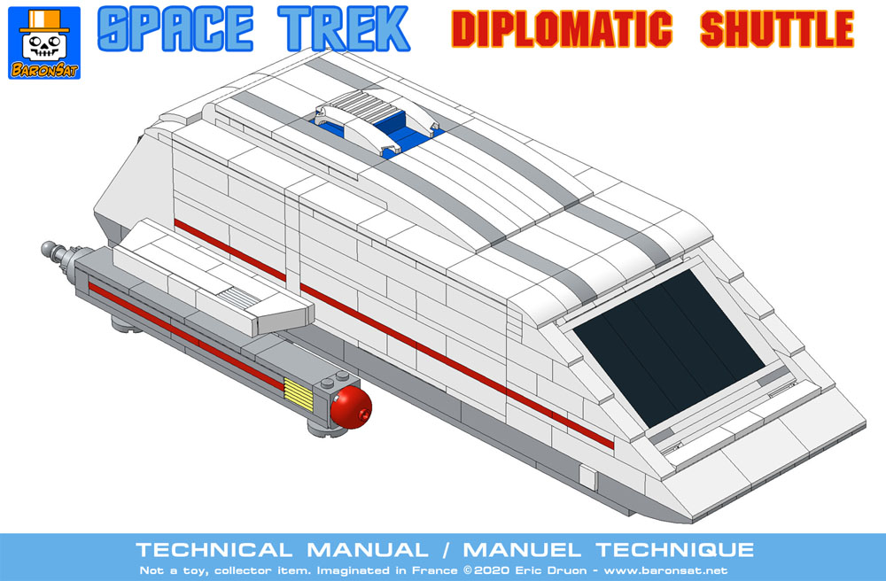 lego transportation star trek tos custom instructions