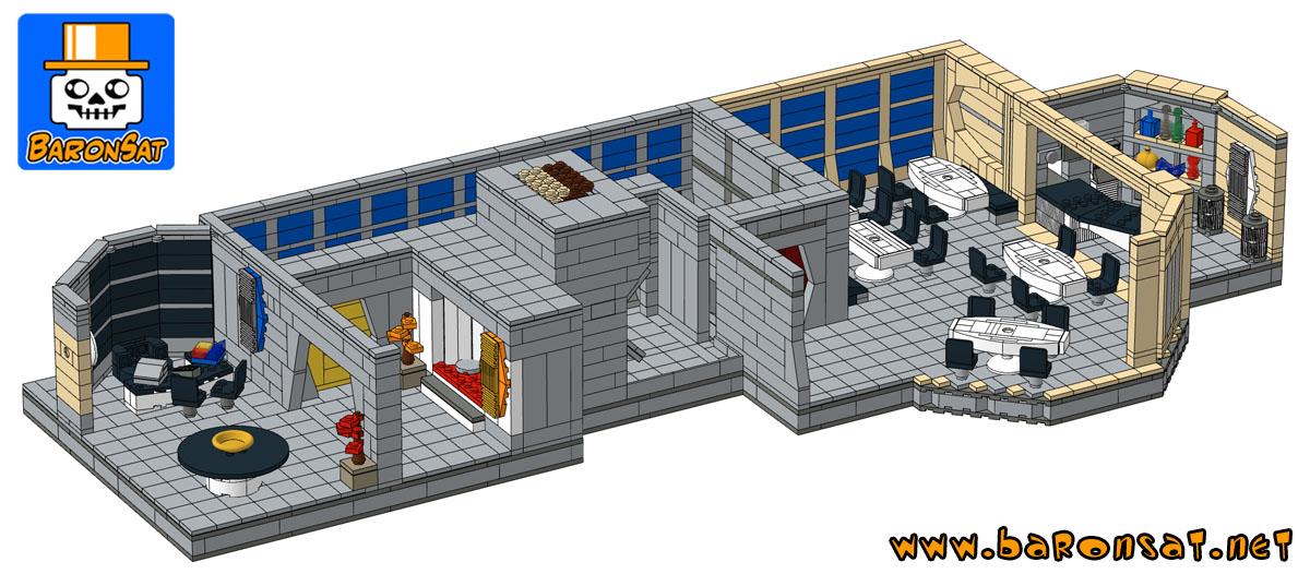 Lego star trek k-7 space station diorama