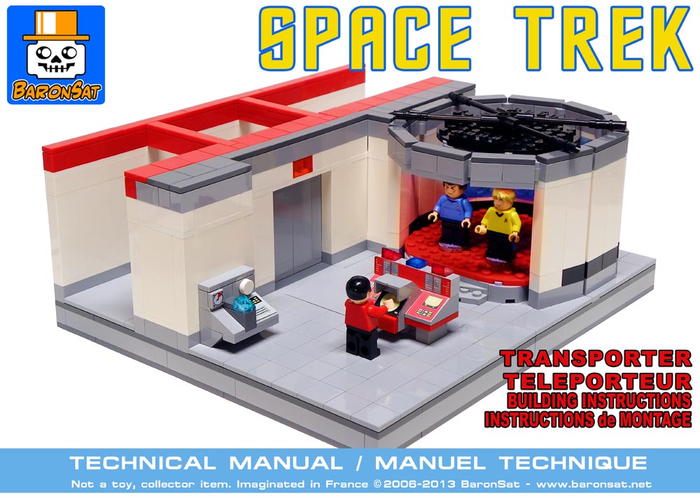 Lego Star Trek TOS moc Transporter Room Building Instructions custom model