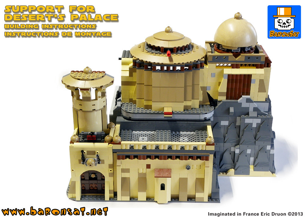 lego jabba palace custom building instructions