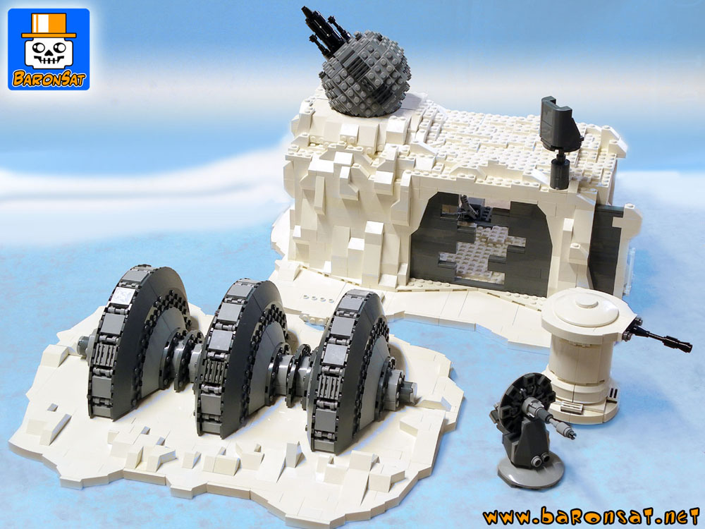 lego hoth rebel base custom building instructions