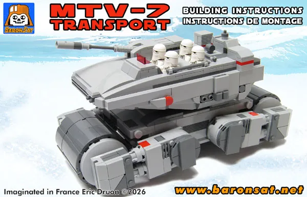 ESB Hoth MTV-7 troop transport lego moc instructions