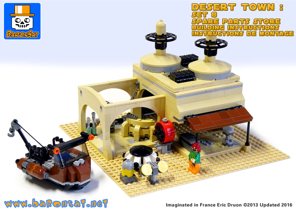 lego tatooine junk store custom model