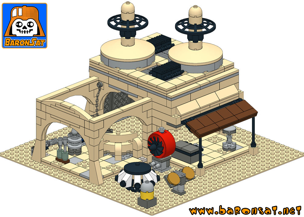 lego tatooine junk store custom model building instructions