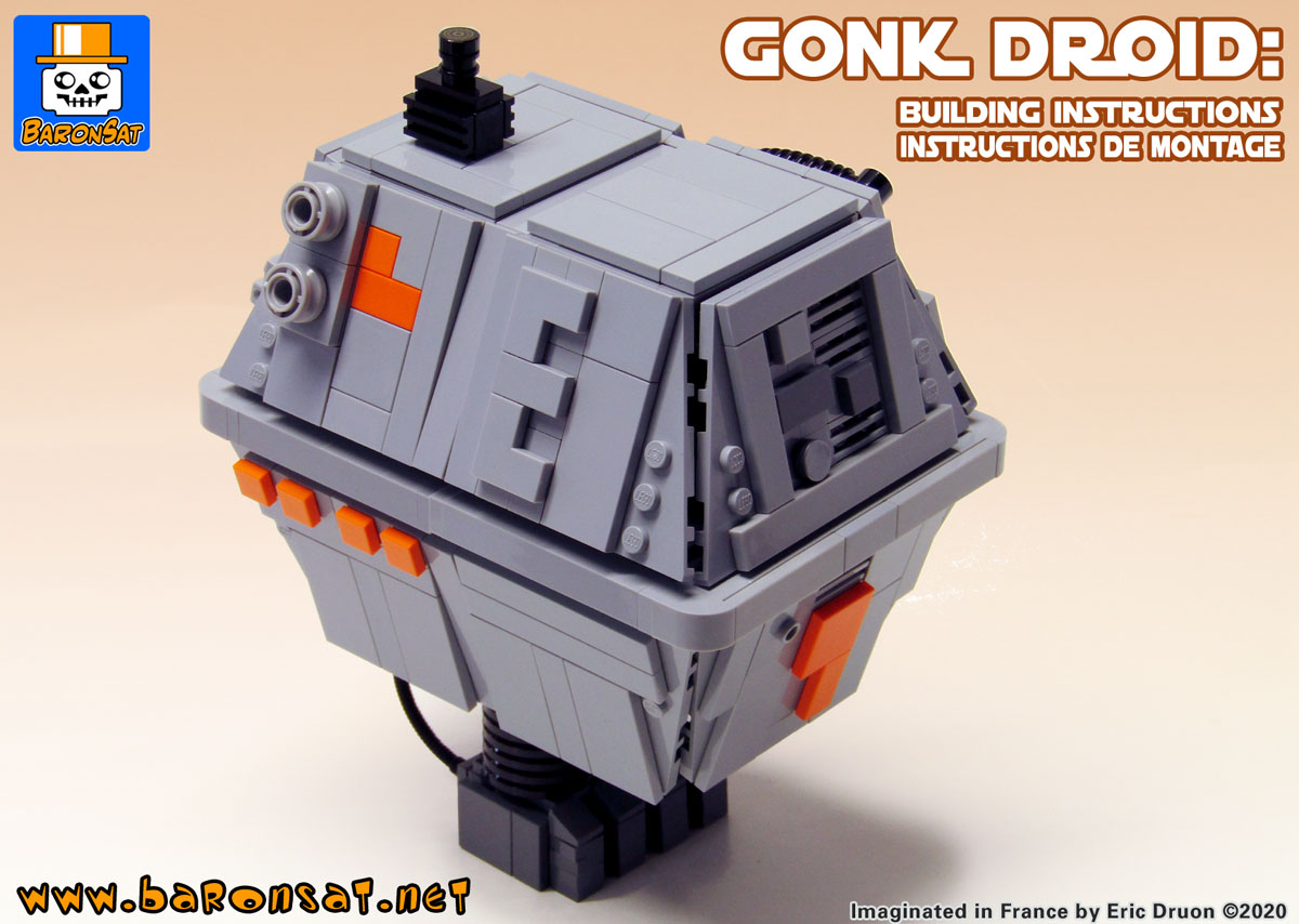 Lego moc Large Gonk Droid Model building instructions