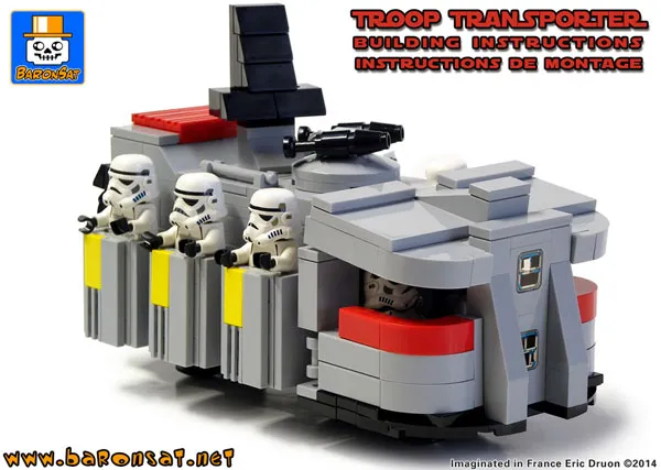 imperial troop transporter lego moc instructions