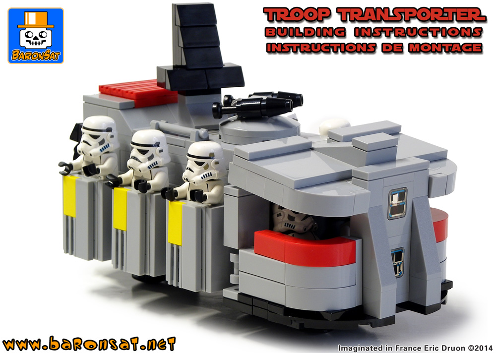 lego imperial troop transpoter custom building instructions