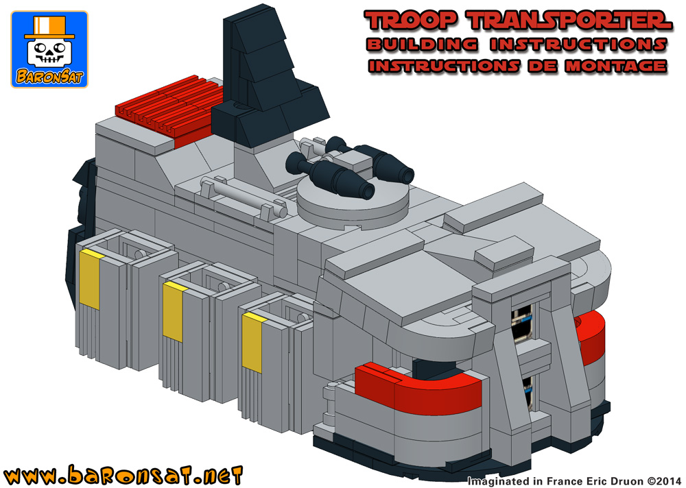 lego imperial troop transporter custom model instructions
