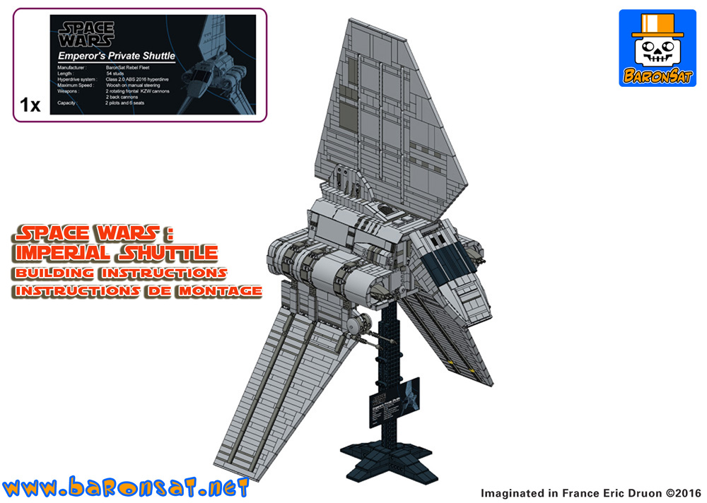 lego imperial shuttle tydirium custom model instructions
