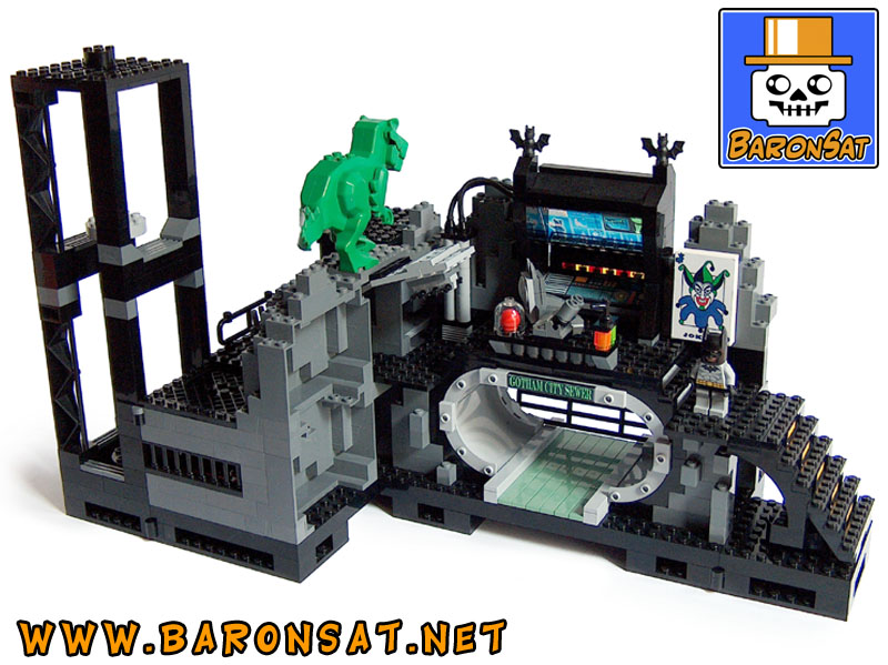 Lego moc Batcave Computer & Elevator Custom Model