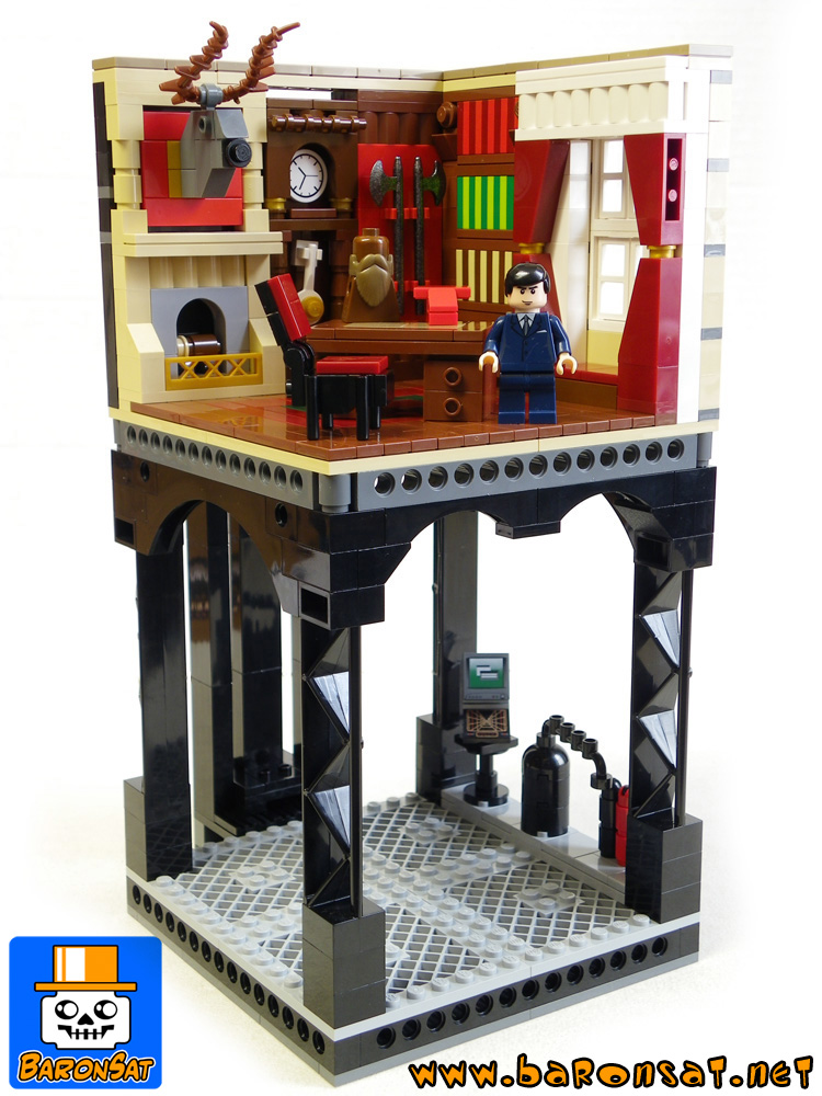 Lego moc Wayne Library Front
