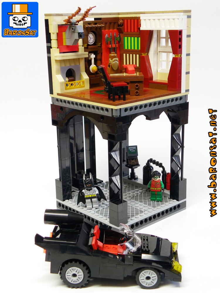 Lego moc Wayne Library Batcave