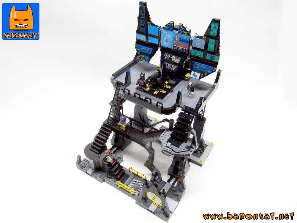 Lego Bricks BatComputer Custom Model Open