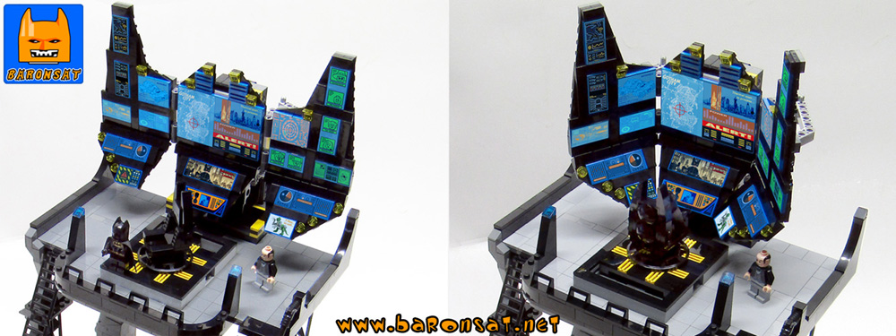 Lego Bat Computer Custom Model Closeup Lego Bricks BatComputer Custom Model Closeup