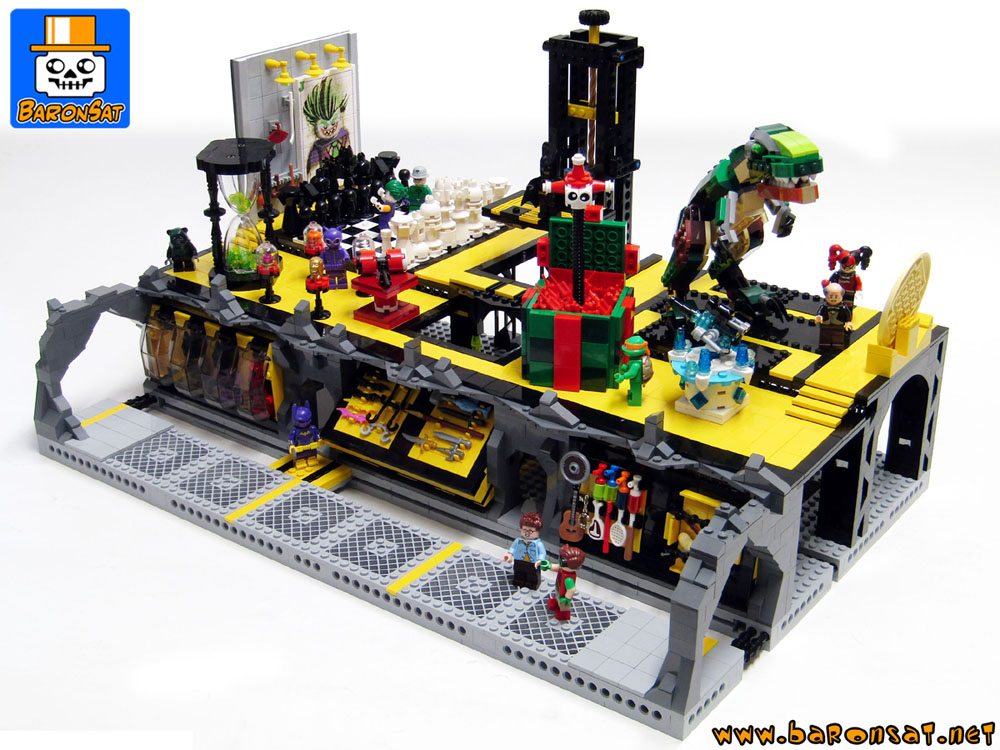 Lego moc Batcave Trophy Room Custom Model