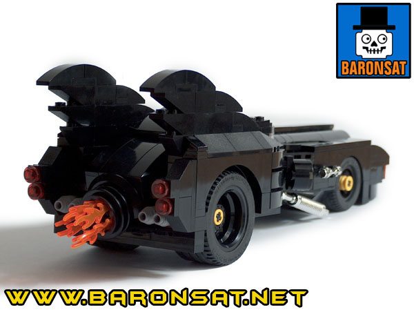 Lego moc Tim Burton Batmobile Back
