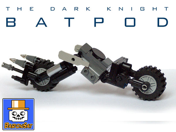 Lego moc Batpod Custom Model Left Side