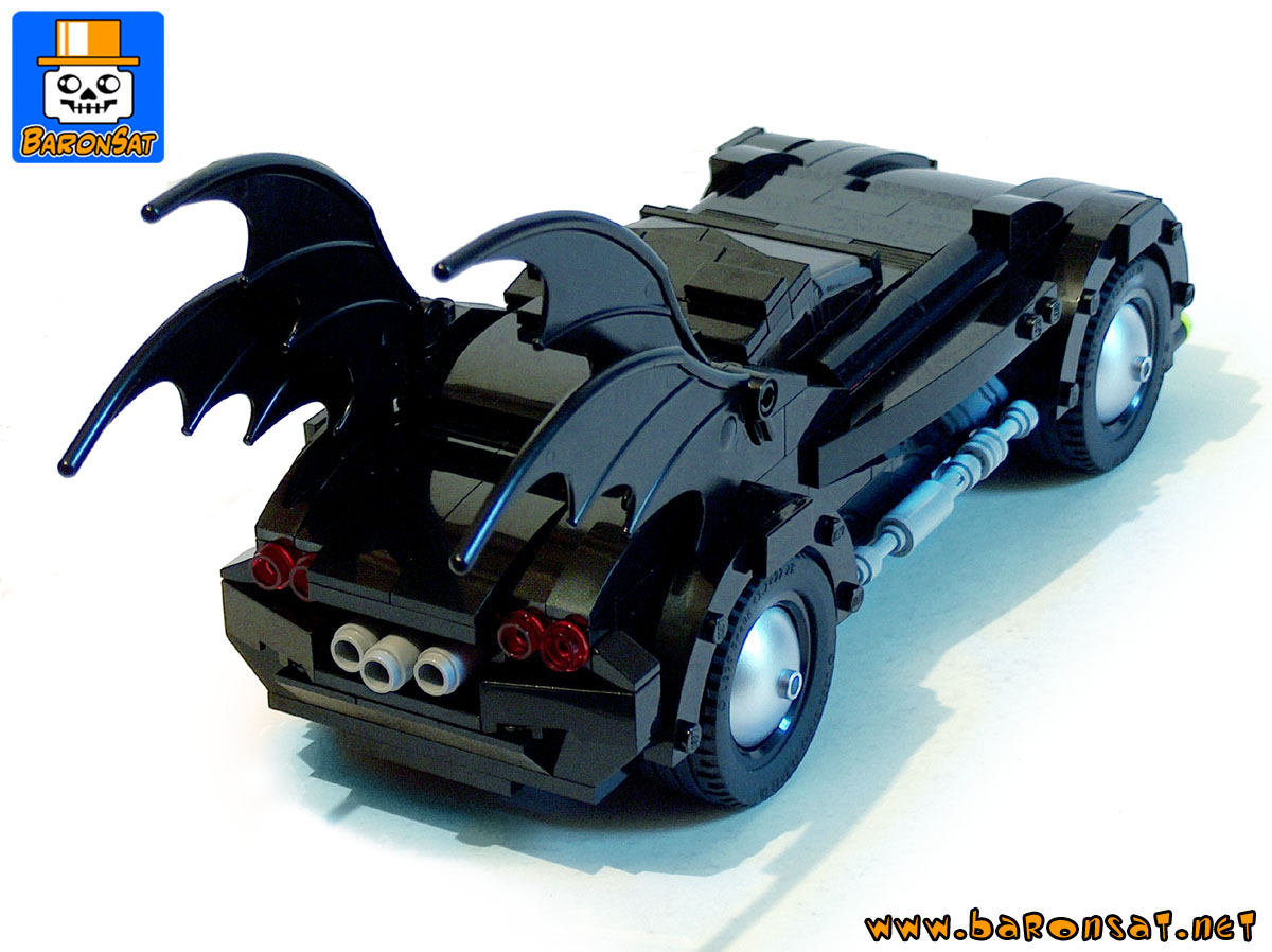 Lego moc 90s Batmobile Back View