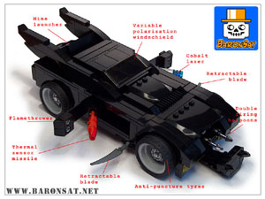 Lego moc Bond Batmobile Bleprint
