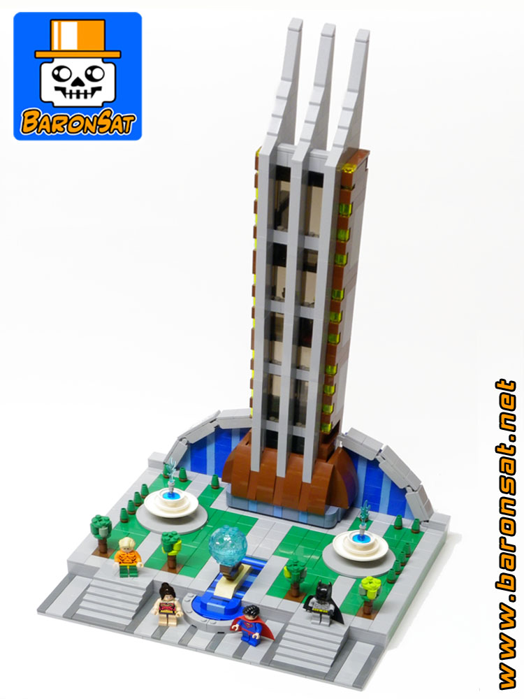 Lego moc Justice League Metro Tower Custom Model